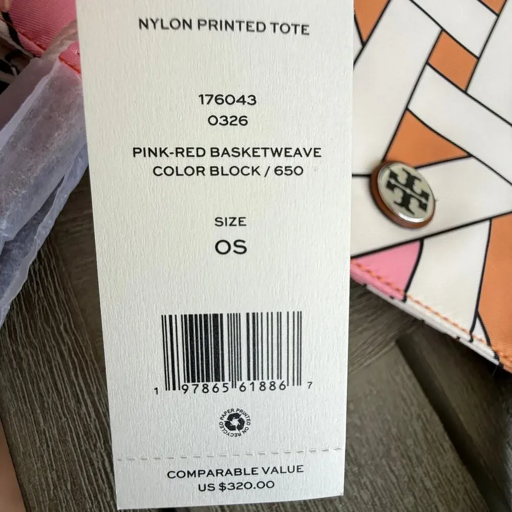 Limited‼️Tory Burch Nylon Large Tote 176043 $320